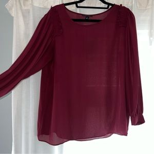 Burgundy blouse